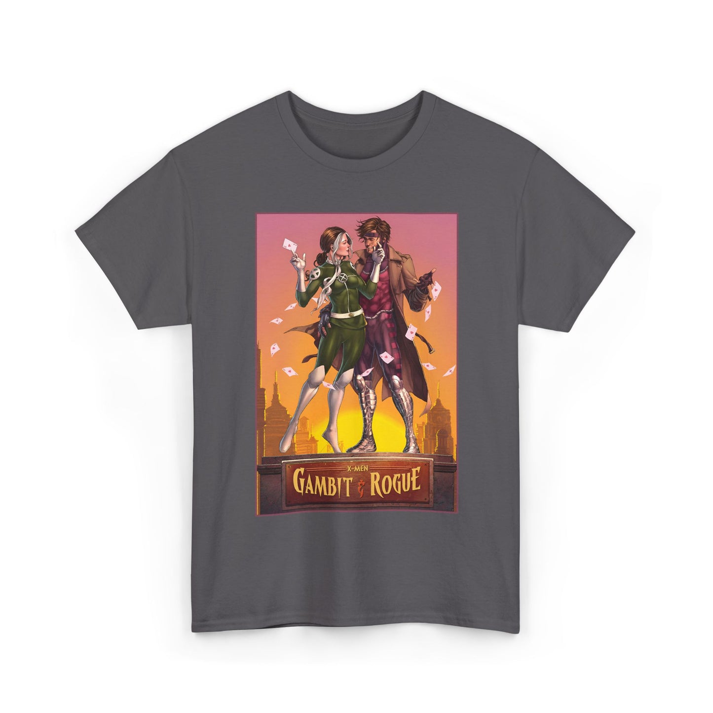 Gambit & Rogue T-Shirt - Mike Choi Art - Popular X-Men Members - Marvel Comics