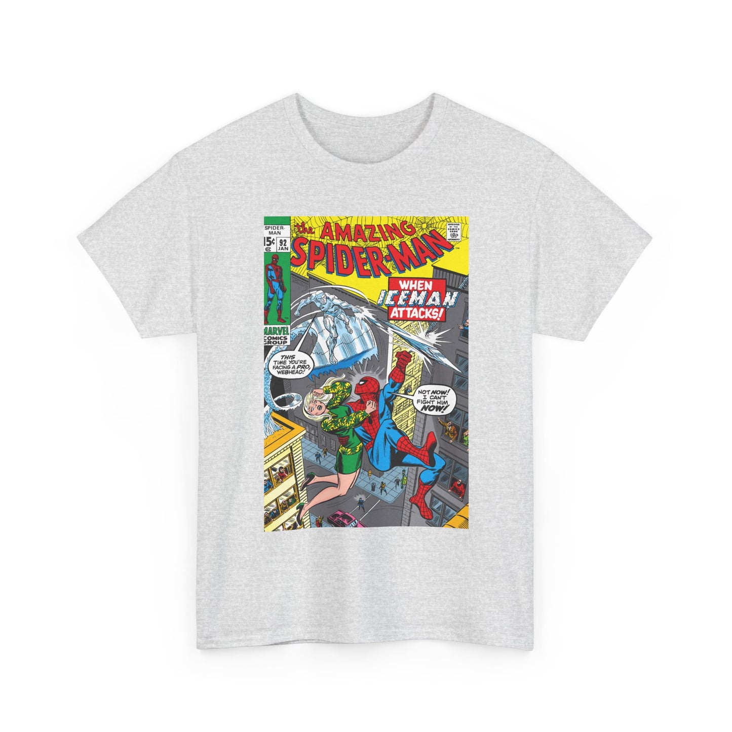 Amazing Spider-Man #92 T-Shirt - Iceman, Gwen Stacy - Marvel Comics