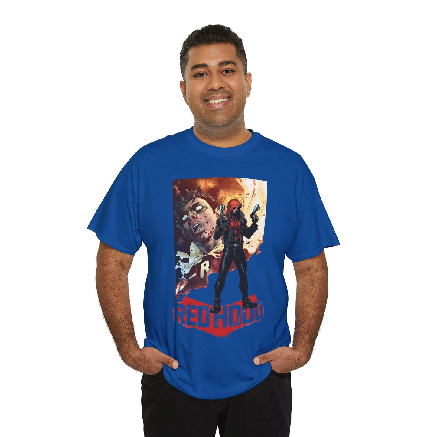 Red Hood T-Shirt - Jim Lee Art - Jason Todd, Batman Sidekick - Gotham Hero - DC Comics