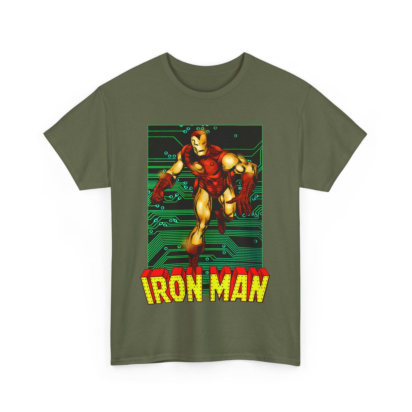 Iron Man T-Shirt - John Byrne Art - Tony Stark, Stark Industries - Avengers Member & Leader - Marvel Comics Armored Hero