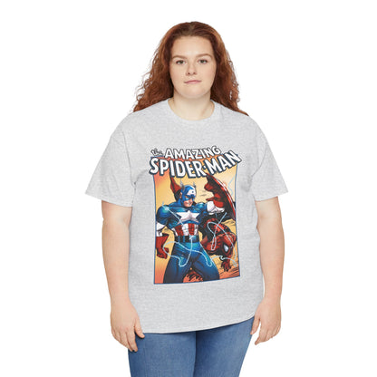 Amazing Spider-Man & Captain America T-Shirt - Todd McFarlane Art - Marvel Comics