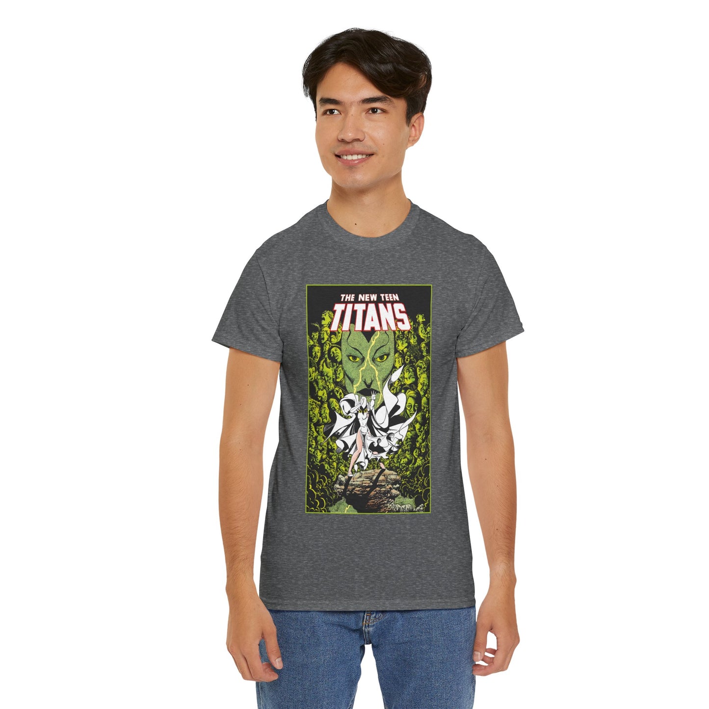 Raven T-Shirt - George Perez Art - New Teen Titans - Versus Phobia - White Raven Costume - DC Comics