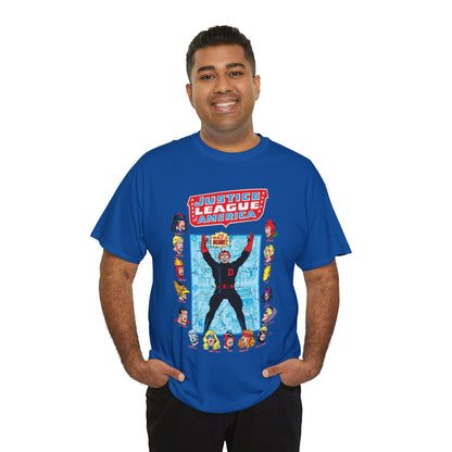 Justice League of America T-Shirt - George Perez Art - Justice Society, All-Star Squadron Team-Up DC Comics