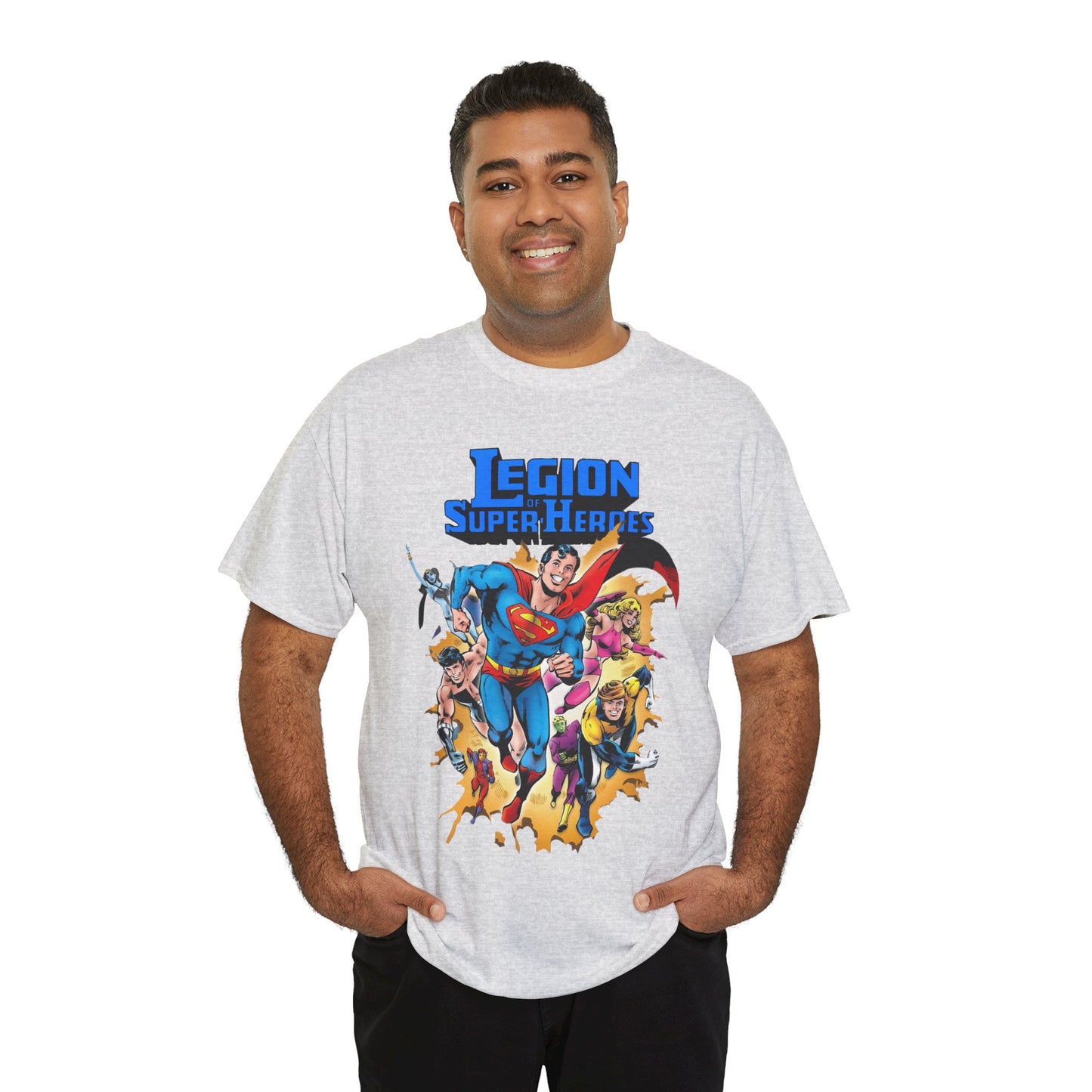 Superboy & Legion of Super-Heroes T-Shirt - Joe Staton Art - DC Comics