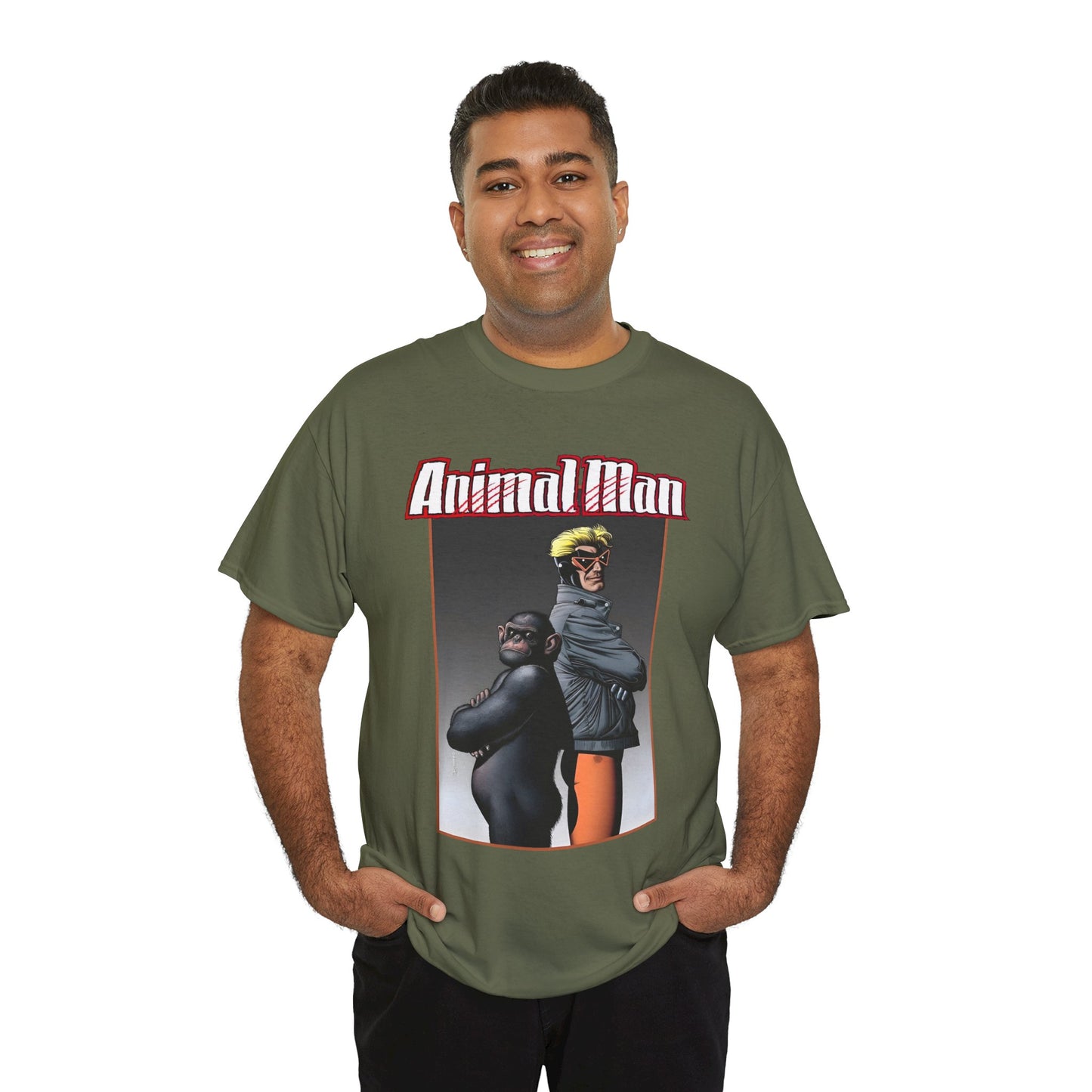 Animal Man T-Shirt - Brian Bolland Art - Buddy Baker - Grant Morrison Series - Vertigo Comics/DC Comics