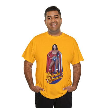Wonder Woman T-Shirt - Lynda Carter - DC Comics - 1970s CBS TV Show - Amazons from Paradise Island