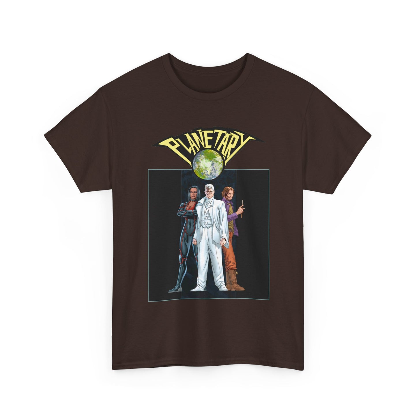 Planetary T-Shirt -  - John Cassaday Art - The Drummer, Jakita Wagner & Elijah Snow - DC Comics/Wildstorm