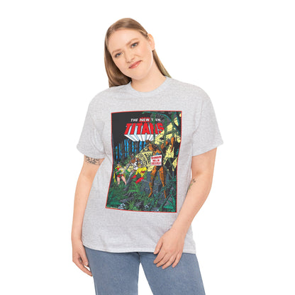 New Teen Titans T-Shirt - George Perez Art - Robin, Cyborg, Kid Flash, Robotman - DC Comics