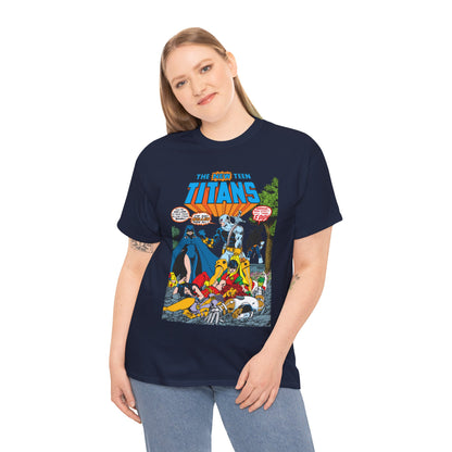 New Teen Titans T-Shirt - George Perez Art - #2 Cover Art - Deathstroke & Ravager - DC Comics