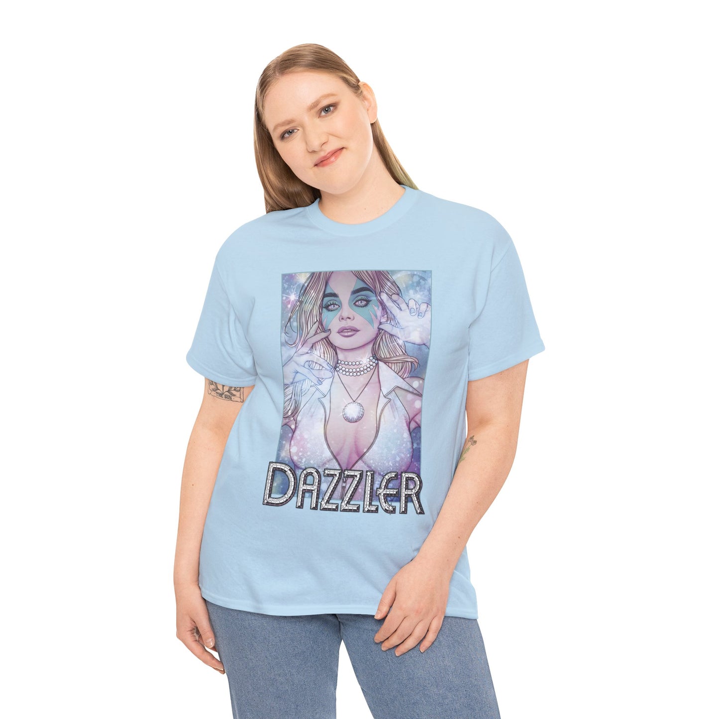 Dazzler T-Shirt - Jenny Frison Art - X-Men Member, Pop Star Mutant - Alison Blaire - Marvel Comics