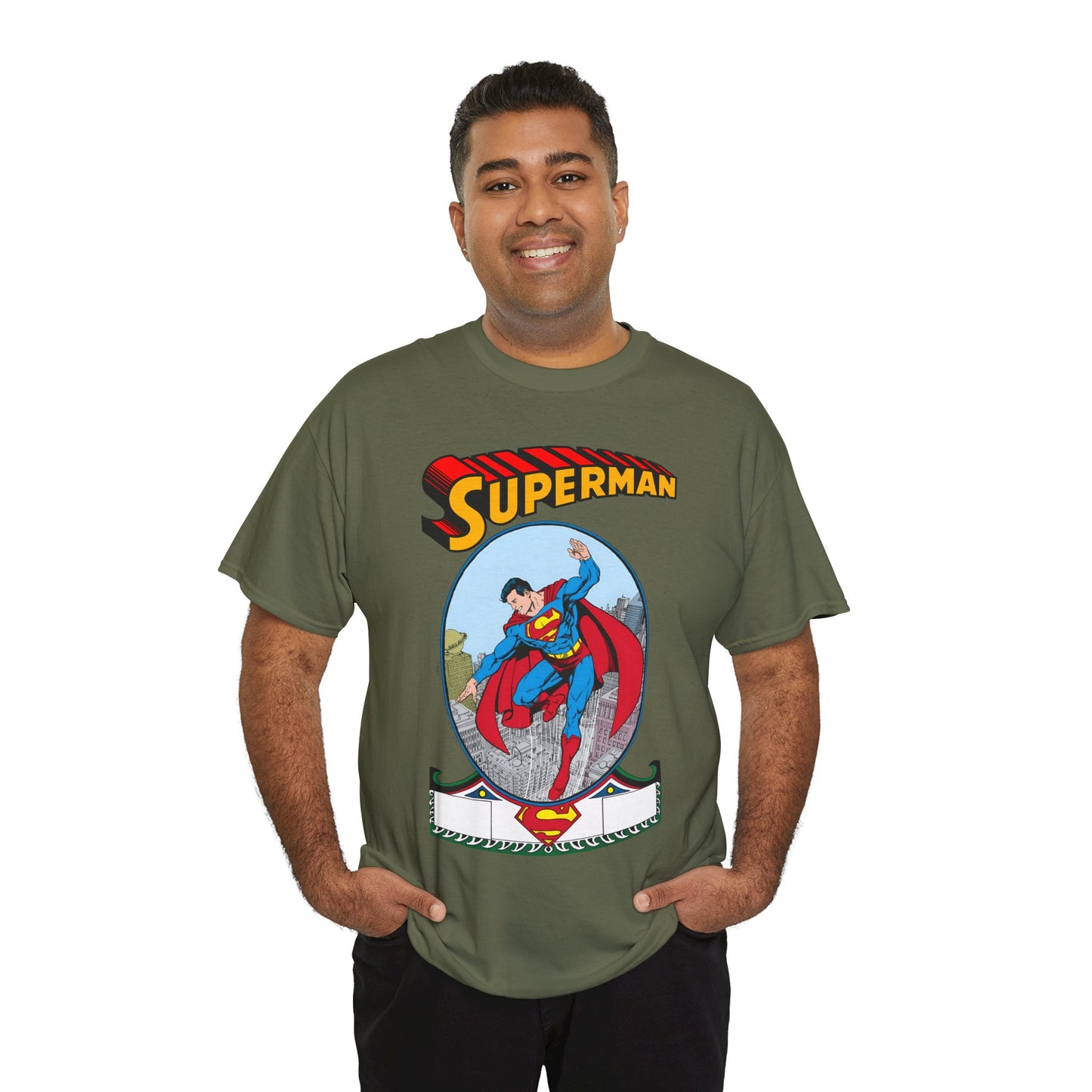 Superman T-Shirt - George Perez Art - #1 Homage Cover - Metropolis, Man of Steel, Daily Planet, Clark Kent - DC Comics