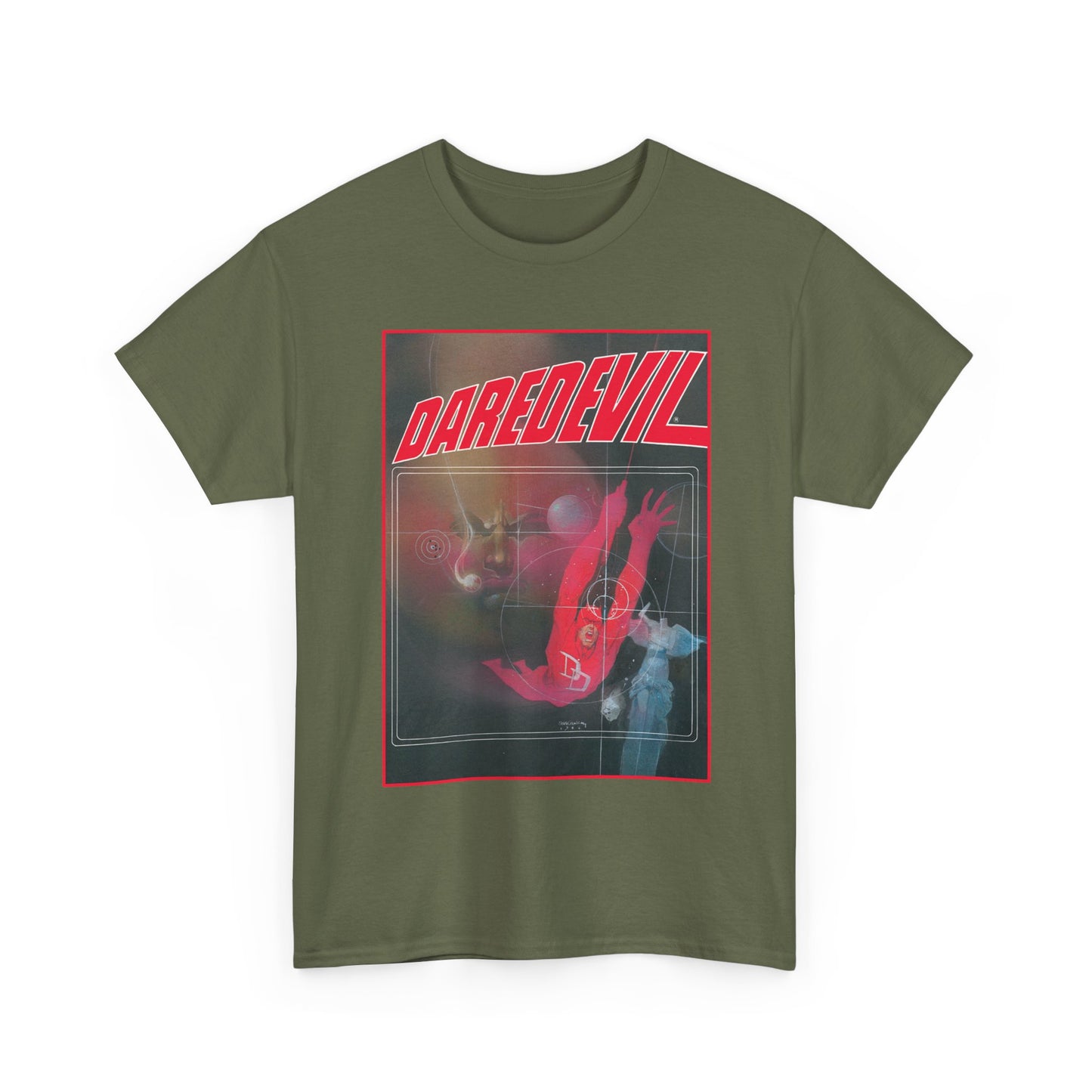 Daredevil T-Shirt - Bill Sienkiewicz Art - Marvel Graphic Novel Love & War - Vs Kingpin - Frank Miller Story
