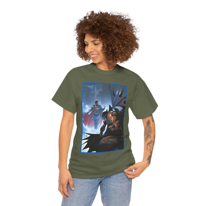 Cyborg Superman Vs Azrael Batman T-Shirt - Lee Weeks Art - Reign of the Superman, Knightfall - World's Finest Variant Cover Art - DC Comics