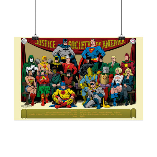 Justice Society of America (JSA) Rolled Poster - McCorkindale & Anderson Art - DC Comics - Multiple Sizes Up to 24"x36"