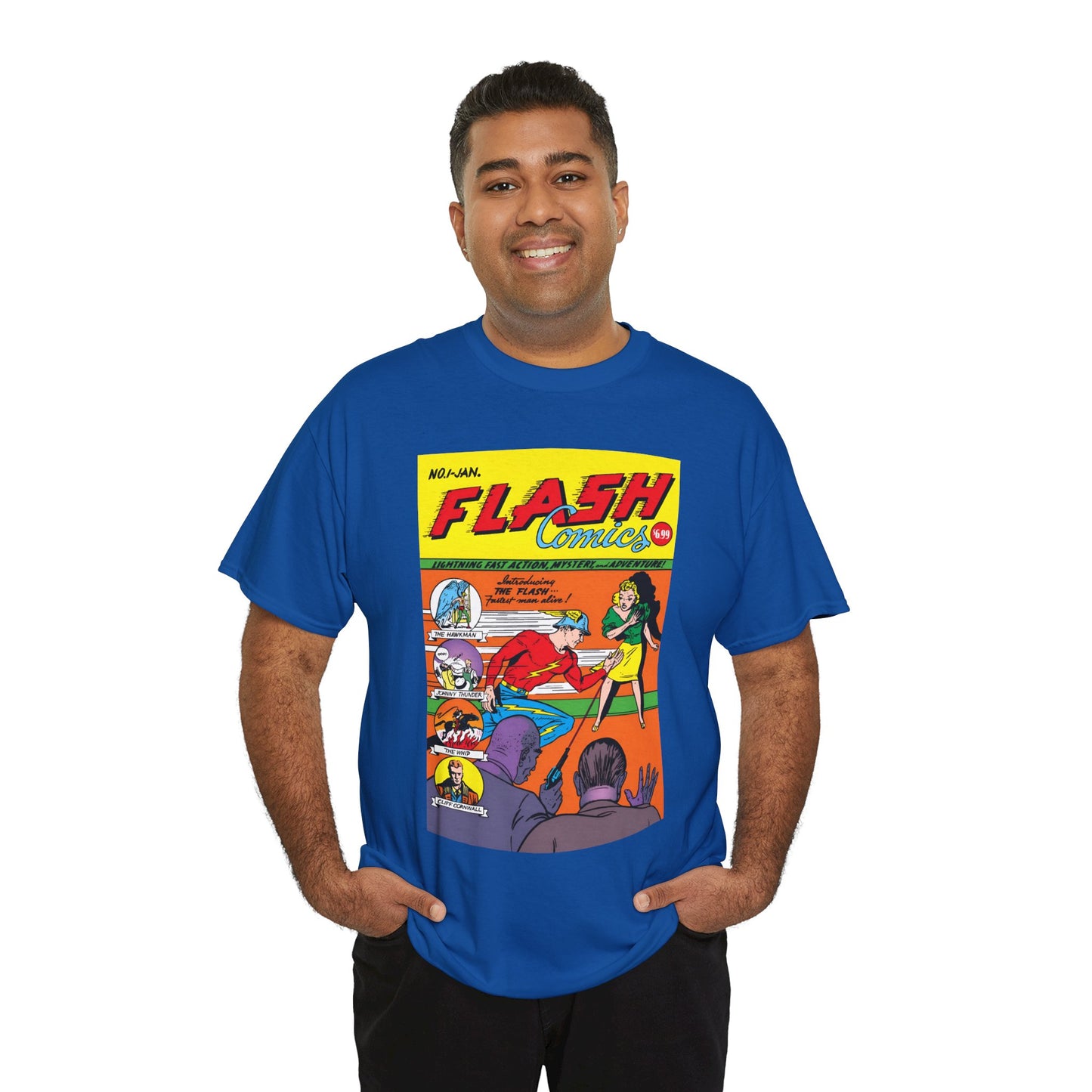 Flash Comics #1 T-Shirt - Jay Garrick, Golden Age Flash - JSA Member - DC Comics