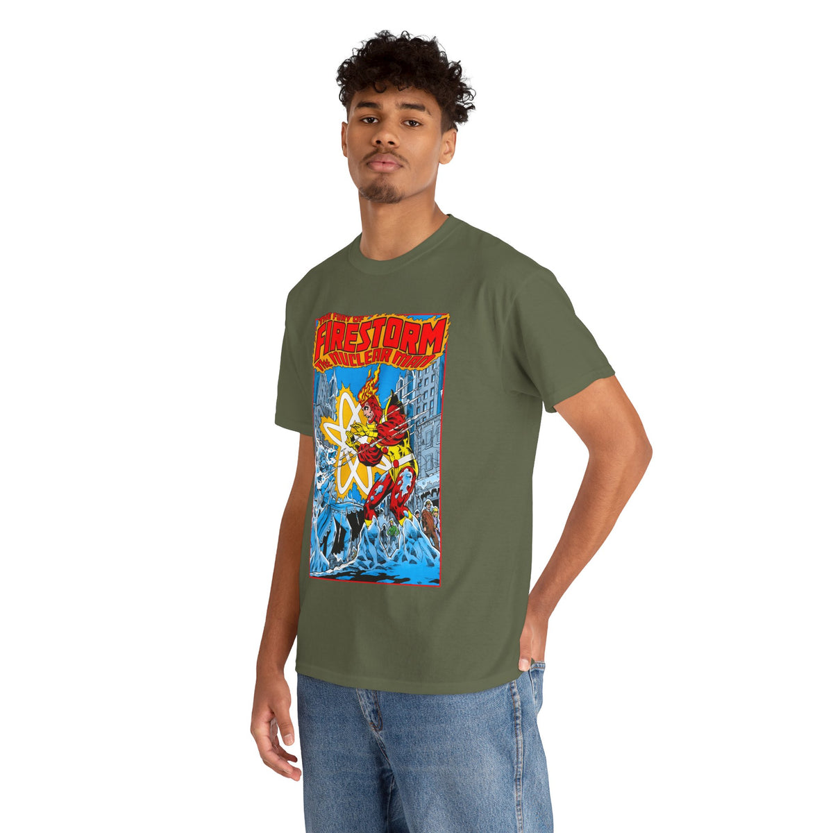 Fury of Firestorm T-Shirt - Pat Broderick Art - Vs Killer Frost - #3 Cover Art - DC Comics