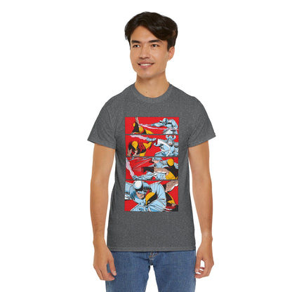 Wolverine Vs Silver Samurai Fight T-Shirt - Uncanny X-Men #173 - Marvel Comics