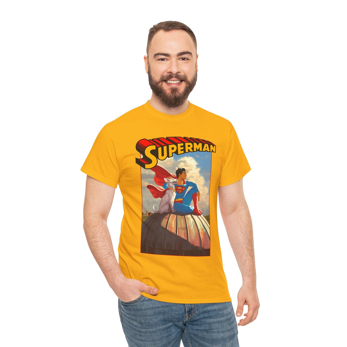 Superman & Krypto T-Shirt - 2025 Movie - Superdog from Krypton - Man of Steel, Smallville - DC Comics