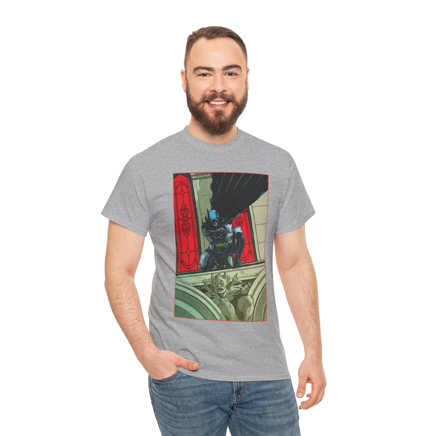 Batman T-Shirt - Cully Hamner Art - Batman Allies Secret Files Cover - Gotham Protector - And a Gargoyle! - DC Comics