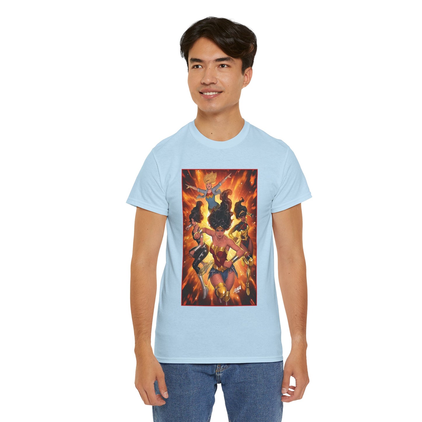 Wonder Woman & the Wonder Girls T-Shirt - David Nakayama Art - Donna Troy, Cassie Sandsmark, Yara Flor - #17 Variant Cover Art - DC Comics