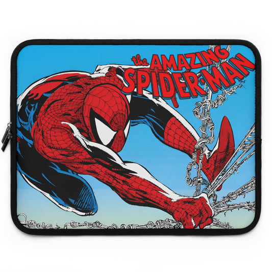 Amazing Spider-Man Laptop Sleeve (15" or 17") - Todd McFarlane Art - Friendly Neighborhood Web-Slinger - Peter Parker - Marvel Comics