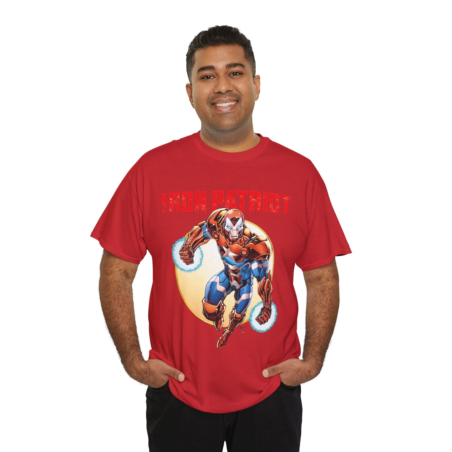 Iron Patriot T-Shirt - Todd Nauck Art - Avengers Member - Marvel Comics