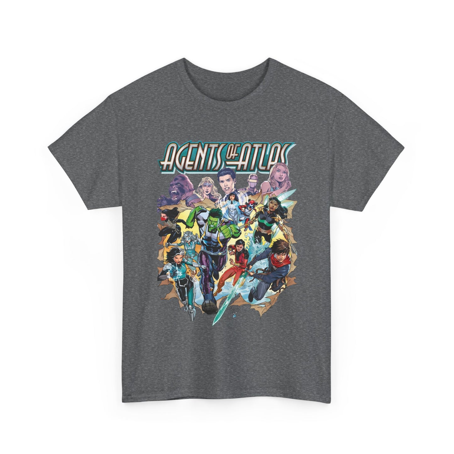 Agents of Atlas T-Shirt - Shang-Chi, Silk, Aero, Luna Snow - Marvel Comics