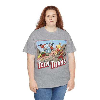 Teen Titans T-Shirt - Tom Grummett Art - Robin, Wonder Girl, Kid Flash, Speedy, Aqualad - DC Comics