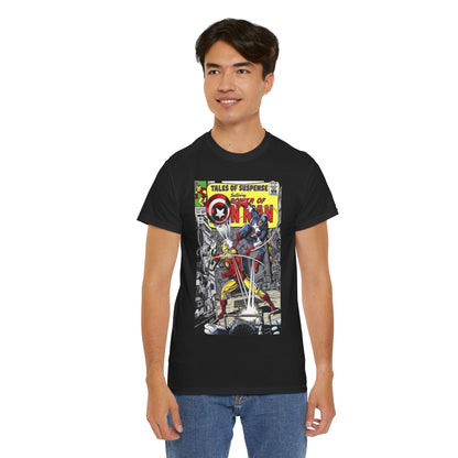 Tales of Suspense T-Shirt - George Perez #58 Cover Homage Art - Captain America & Iron Man - Marvel Comics