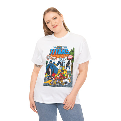 New Teen Titans T-Shirt - George Perez Art - #2 Cover Art - Deathstroke & Ravager - DC Comics
