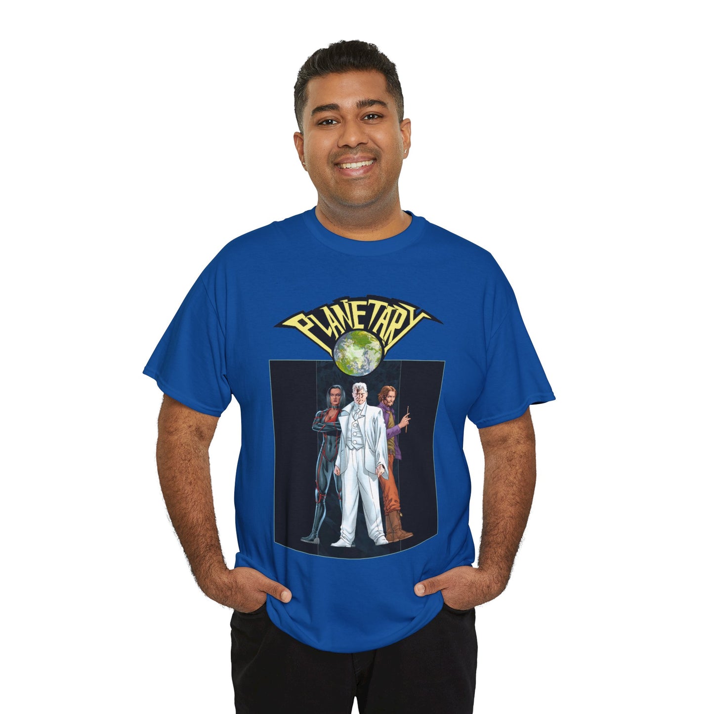 Planetary T-Shirt -  - John Cassaday Art - The Drummer, Jakita Wagner & Elijah Snow - DC Comics/Wildstorm
