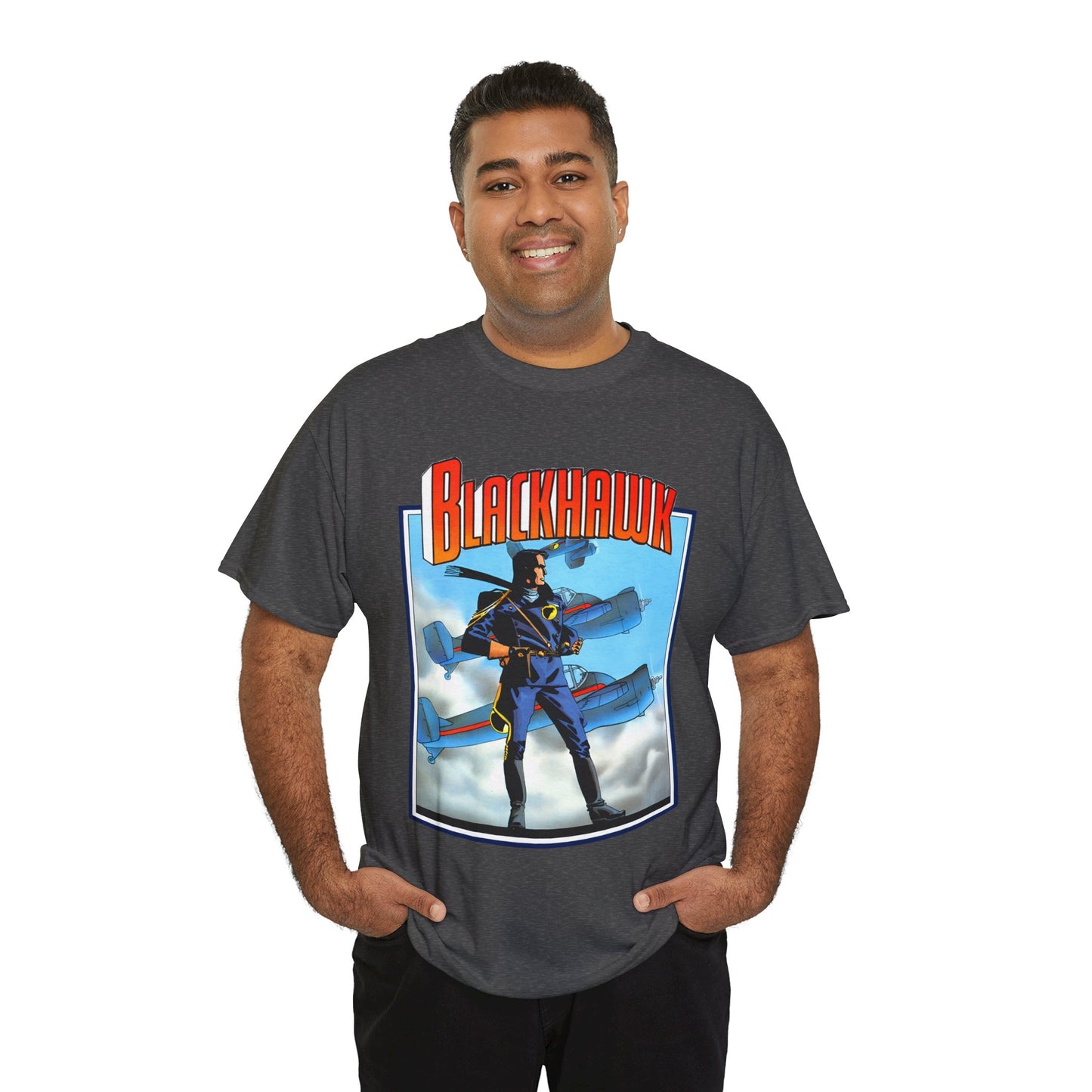Blackhawk T-Shirt - Howard Chaykin Art - World War II Anti-Nazi Ace Pilots - DC Comics