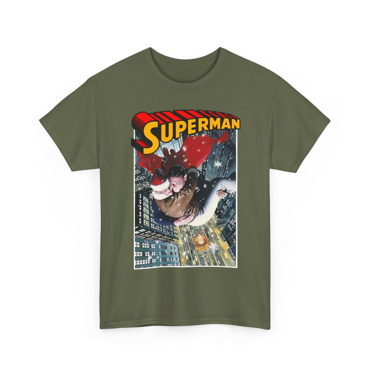 Superman Christmas T-Shirt - Alex Ross Art - DC Comics