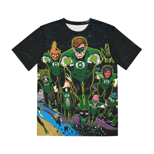 Green Lantern Corps Polyester Tee (All-Over Print) - Brian Bolland Art - Hal Jordan - DC Comics