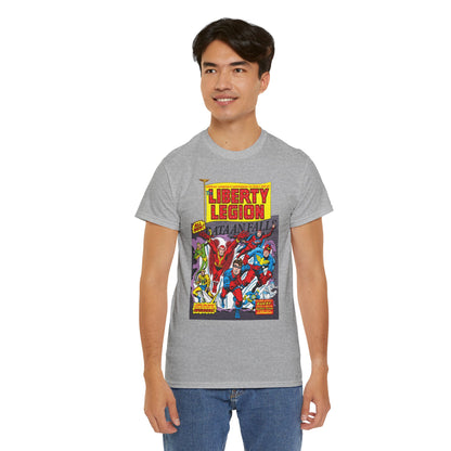 Liberty Legion T-Shirt - Marvel Premiere #29 - Bucky, Miss America, Whizzer, Patriot, Red Raven - Marvel Comics