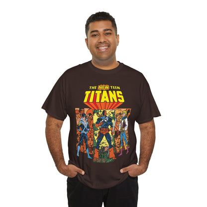 New Teen Titans T-Shirt - George Perez Art - Judas Contract - Nightwing, Jericho, Deathstroke, Changeling. Starfire - DC Comics