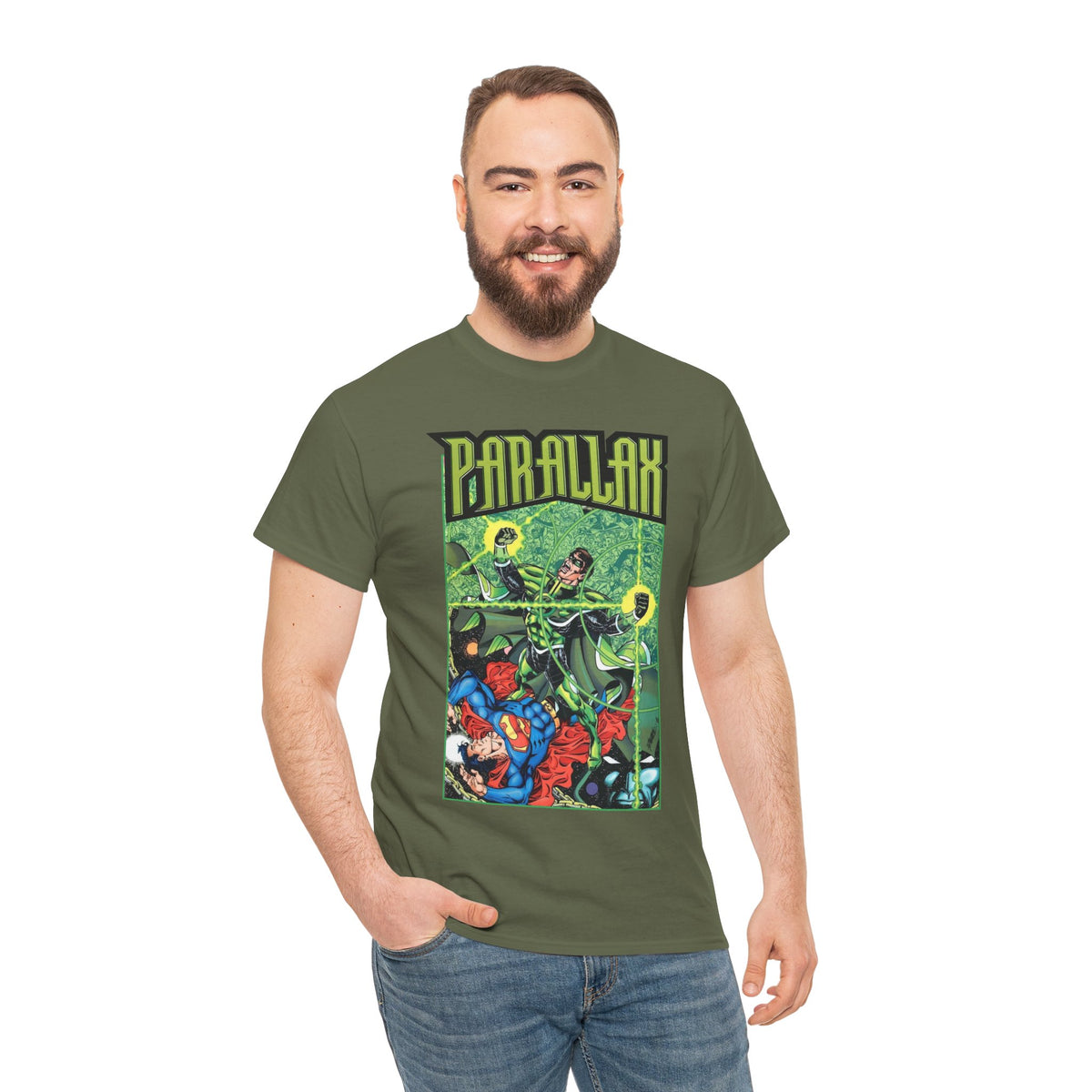 Parralax T-Shirt - George Perez Art - Reign of the Supermen Story - DC Comics