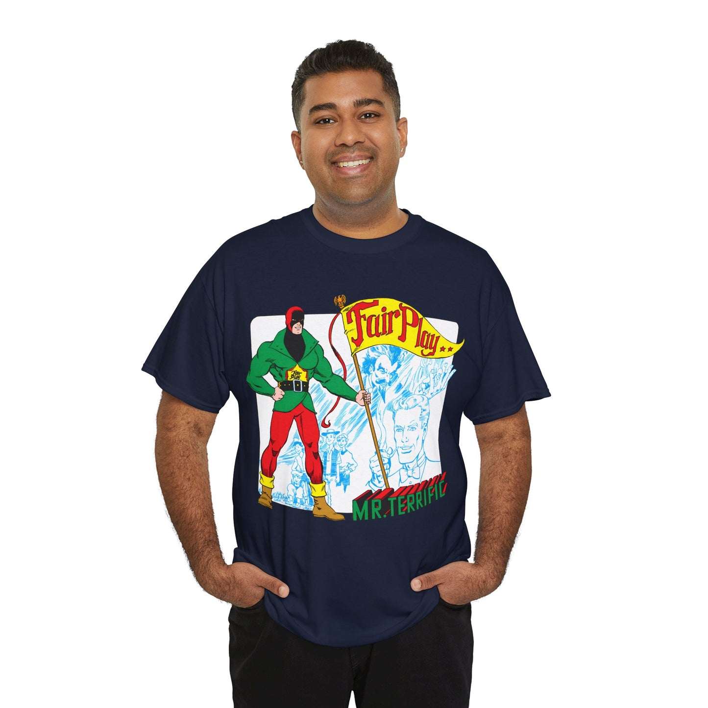 Mr Terrific T-Shirt - Stephen DeStefano Art - Who's Who in the DC Universe Entry - DC Comics