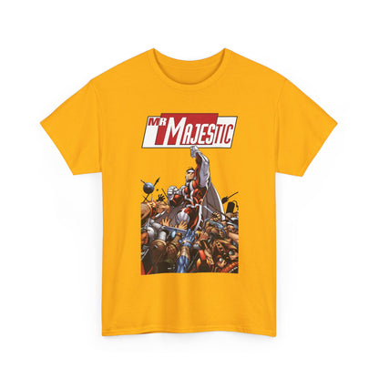 Mr. Majestic T-Shirt - Ed McGuiness Art - Flying Above His Attackers - DC/Wildstorm Comics
