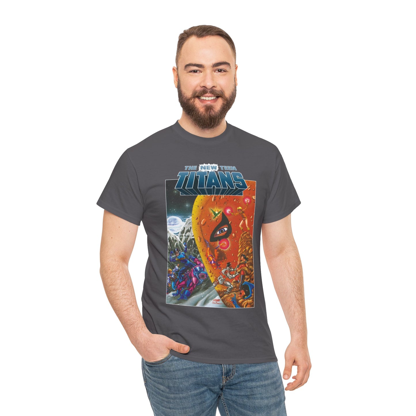 New Teen Titans T-Shirt - George Perez Art - Judas Contract - Deathstroke, Nightwing, Terra, Jericho, Raven, Cyborg, Wonder Girl - DC Comics