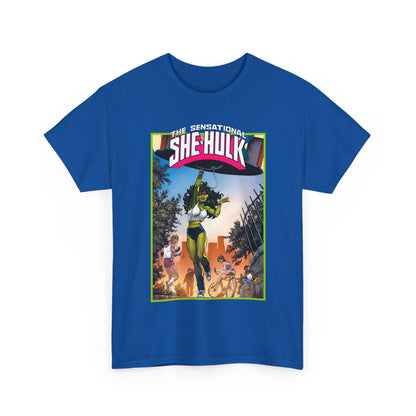 Sensational She-Hulk T-Shirt -John Byrne Poster Art - Jennifer Walters, Hulk's Cousin - Marvel Comics