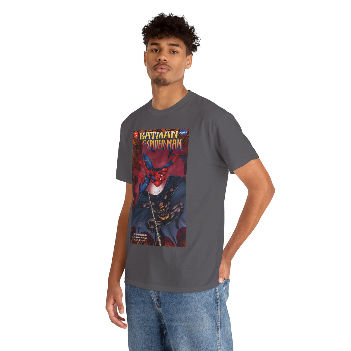 Batman & Amazing Spider-Man T-Shirt - Graham Nolan Art - DC & Marvel Comics
