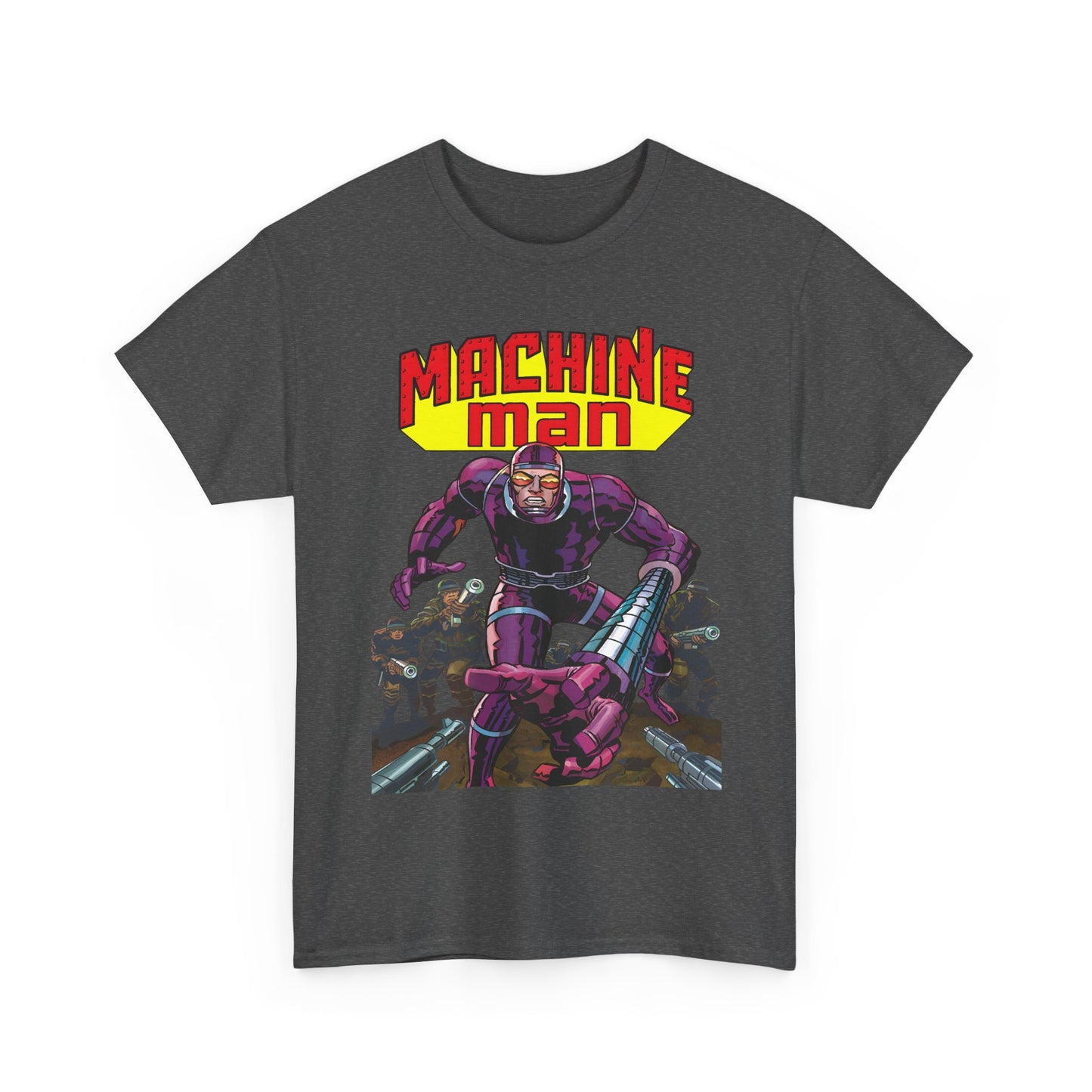 Machine Man T-Shirt - Jack Kirby Creation - Popular 1970s Hero - Marvel Comics
