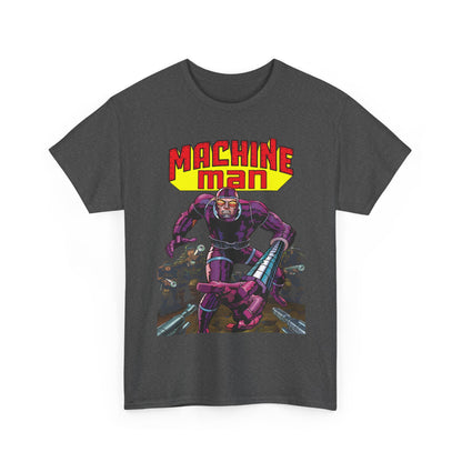 Machine Man T-Shirt - Jack Kirby Creation - Popular 1970s Hero - Marvel Comics