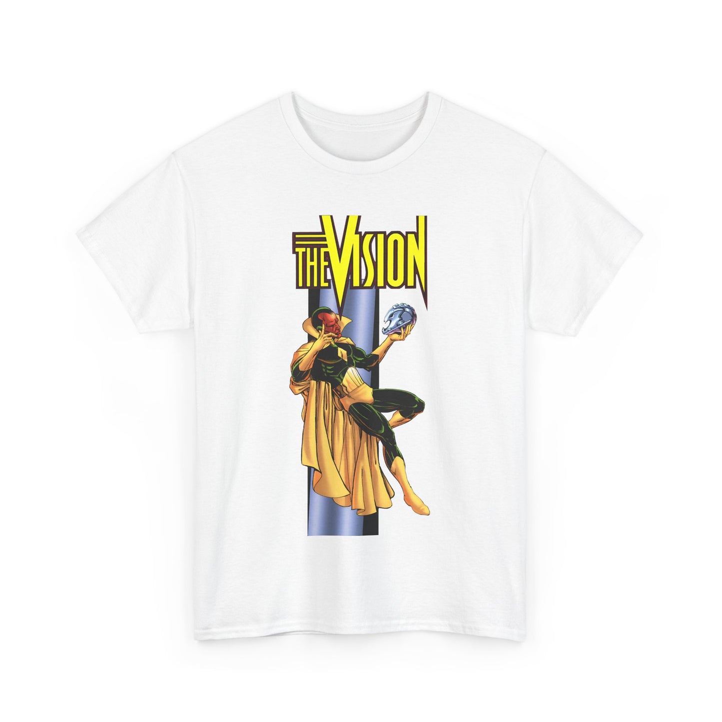 Vision T-Shirt - George Perez Art - Built by Ultron - Avengers Member - Marvel Comics