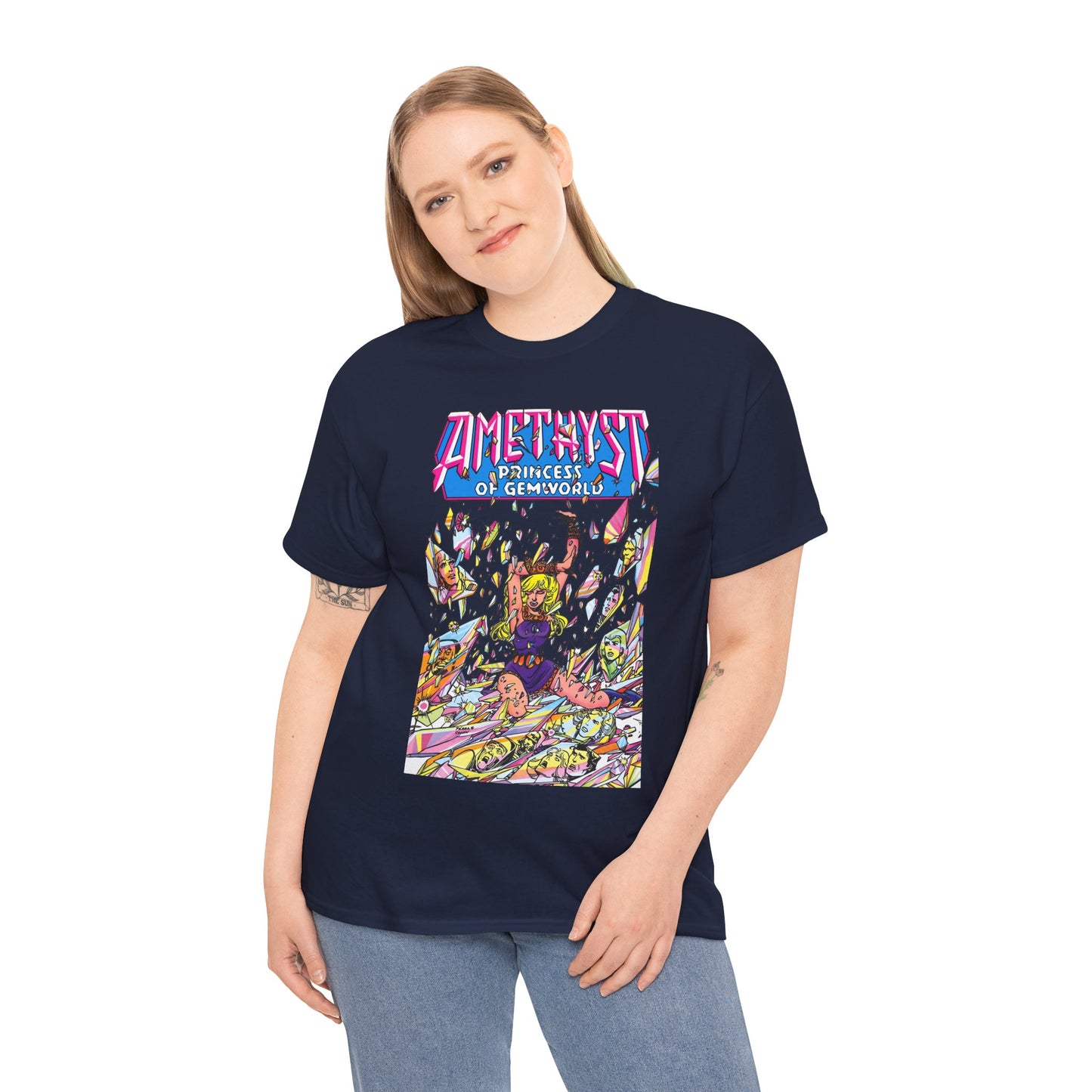 Amethyst Princess of Gemworld T-Shirt - George Perez Art - Lord Topaz, Dark Opal, Granch, Citrina - DC Comics