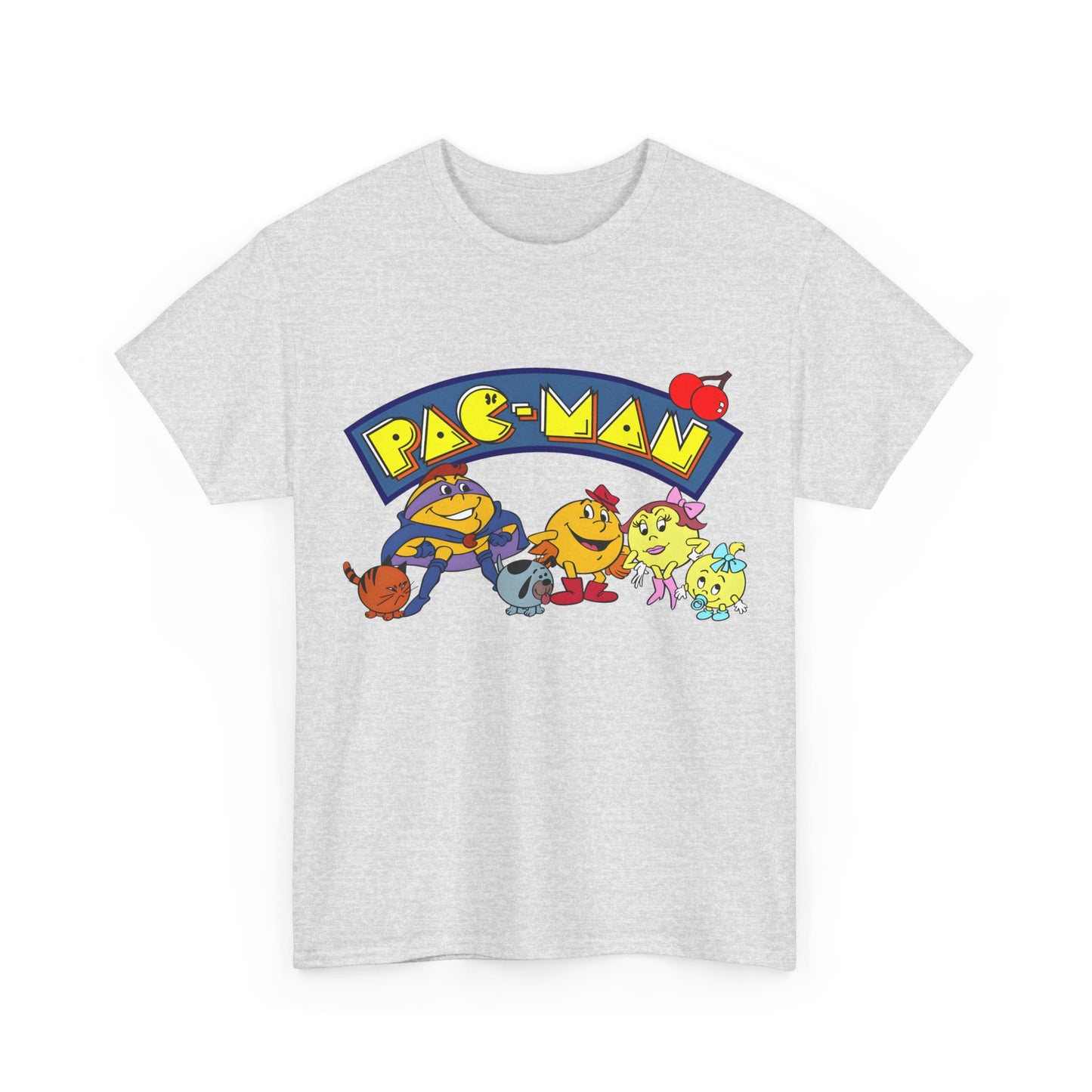 Pac-Man T-Shirt - Ms Pac-Man, Baby Pac - Hanna-Barbera Saturday Morning Cartoon - Popular 1980s TV Animation