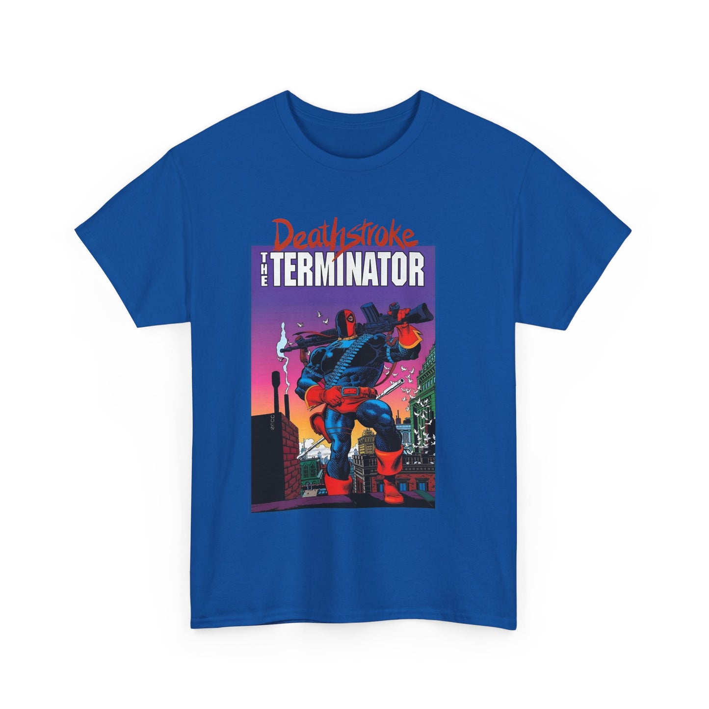 Deathstroke The Terminator T-Shirt - Mike Zeck Art - New Teen Titans Foe & Mercenary - Slade Wilson, Father of Jericho and Ravager - DC Comics - #1 Cover