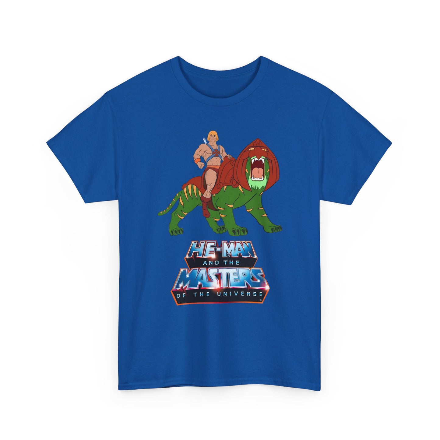 He-Man & Battle Cat T-Shirt - Filmation Art - Masters of the Universe, MOTU - Exciting New 2026 Movie - Nicholas Galitzine