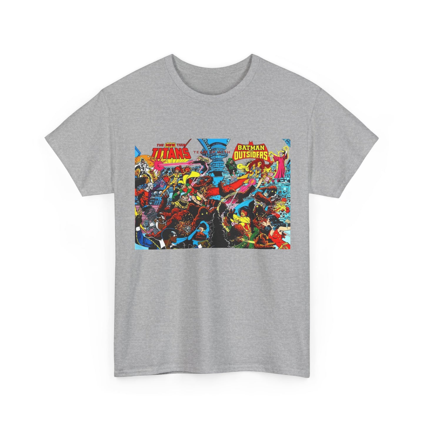 New Teen Titans & Batman and the Outsiders T-Shirt - George Perez & Jim Aparo Art - DC Comics